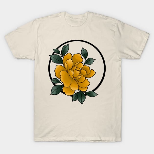 Yellow flower T-Shirt by Gekko and the Samurai 